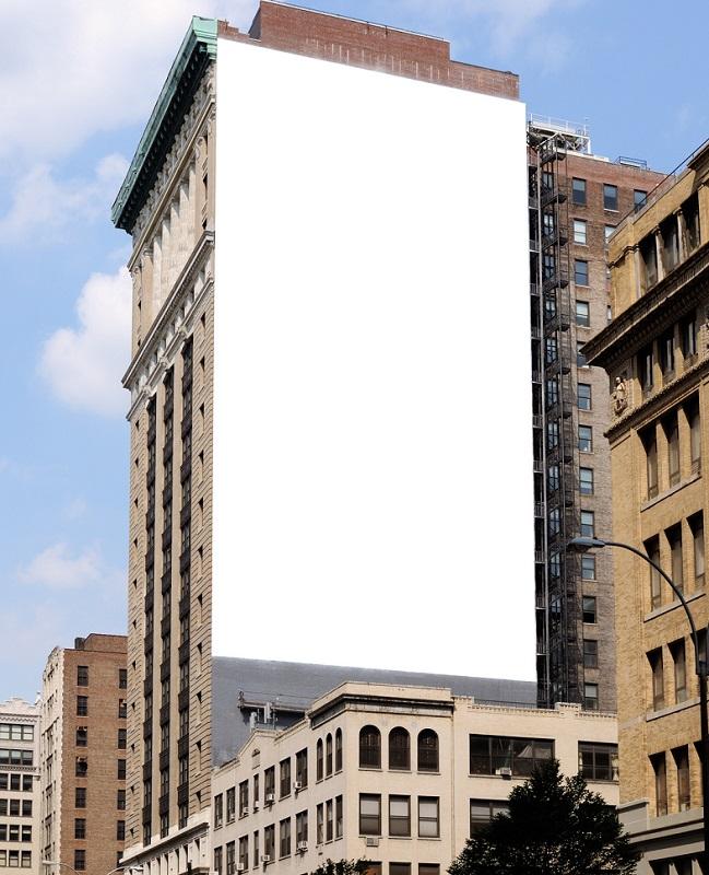 Reklamy na budynkach
